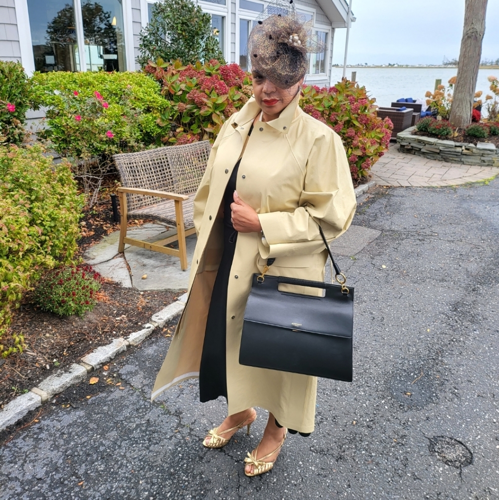 KASSL Oil Kimono Belted Coat - Sand - Medium